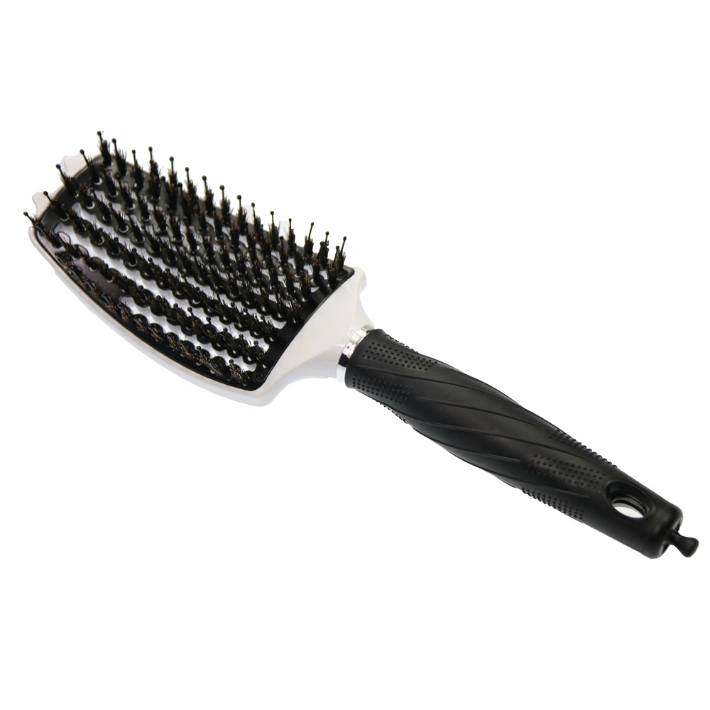 Professional Boar Bristle Vent Hair Brush Curved Vented Detangling Brush