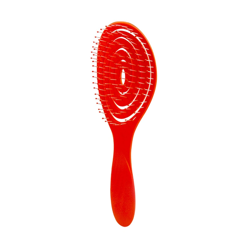 Natural Detangler Custom Logo Curly Curved Vented Detangling Hair Brush