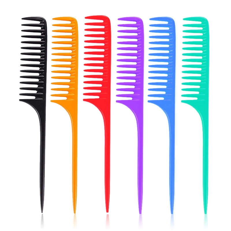 Wholesale Barber Custom Color Private Label Wide Tooth Hair Comb